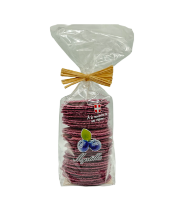 Sachet de bricelets à la myrtille L’Atelier des Gourmets.