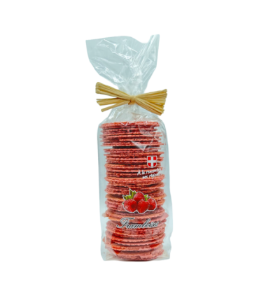 Sachet de bricelets à la framboise L’Atelier des Gourmets.