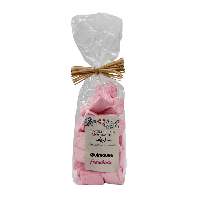 Sachet de guimauves à la framboise L’Atelier des Gourmets.