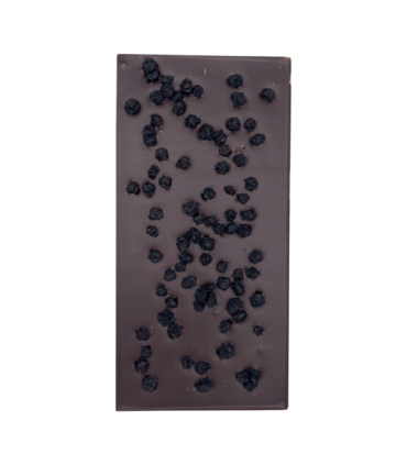 Tablette de chocolat noir à la myrtille L’Atelier des Gourmets.
