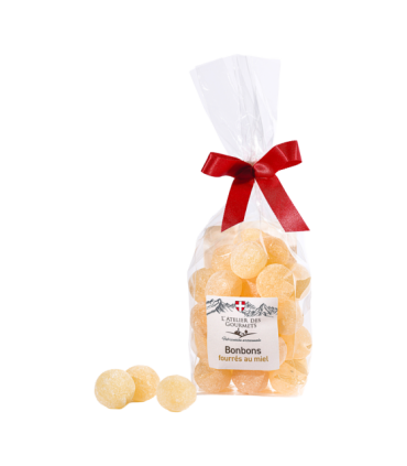 Sachet de bonbons fourrés au miel L’Atelier des Gourmets.