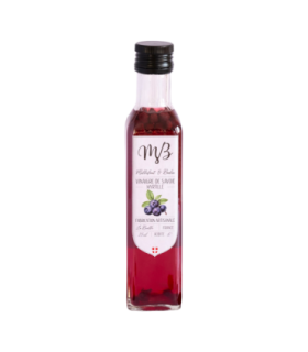 Bouteille de vinaigre Myrtille Milefaut & Badin.